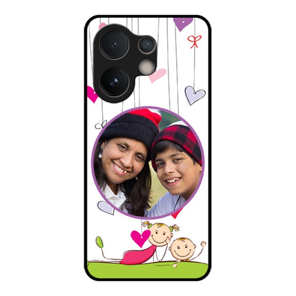 Vivo V60e 5G Custom Glass Phone Case - Cute Kids Phone Case Design Vivo V60e 5G Custom Glass Phone Case - Cute Kids Phone Case Design