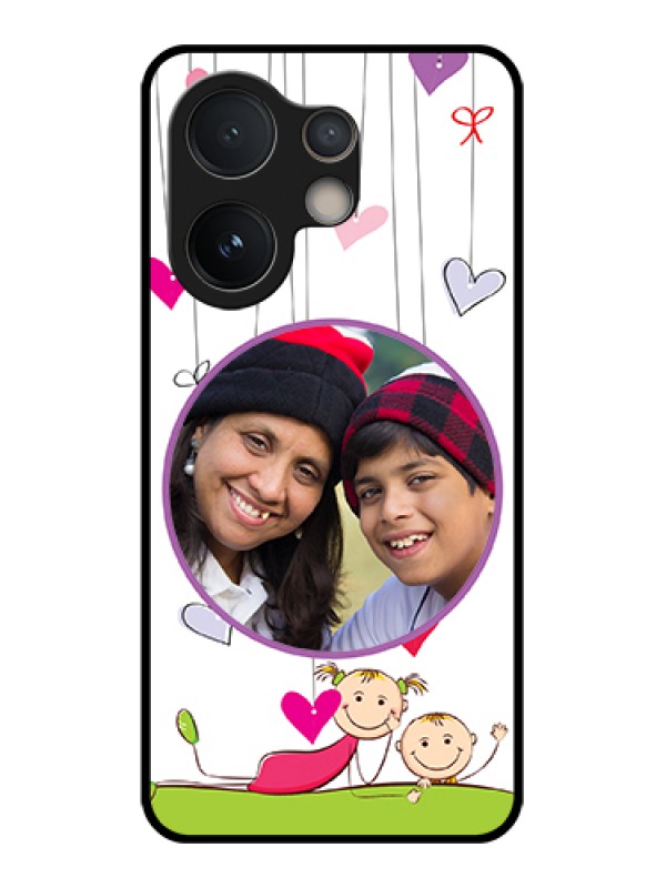 Custom Vivo V60e 5G Custom Glass Phone Case - Cute Kids Phone Case Design