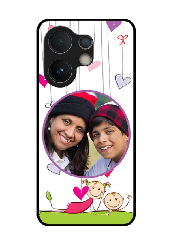 Vivo V60e 5G Custom Glass Phone Case - Cute Kids Phone Case Design