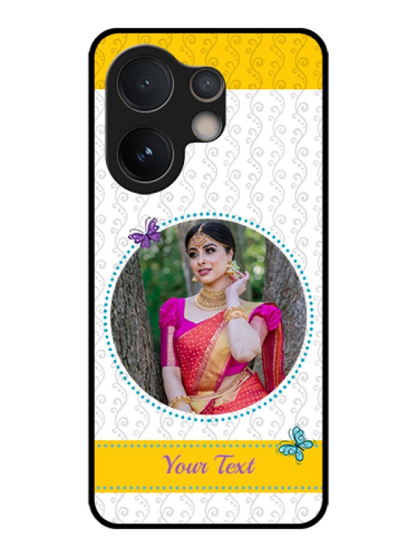 Custom Vivo V60e 5G Custom Glass Phone Case - Girls Premium Case Design