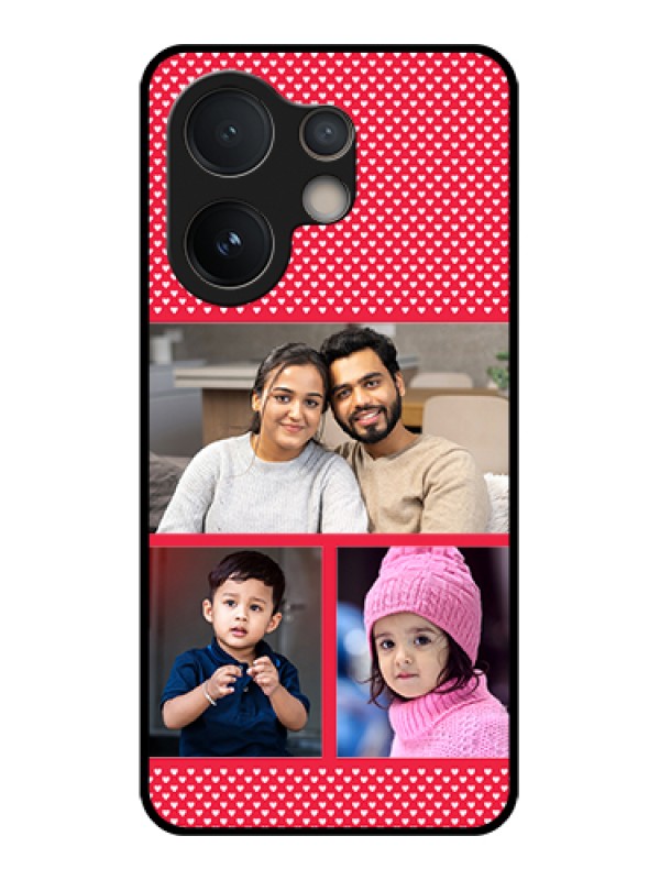 Custom Vivo V60e 5G Custom Glass Phone Case - Bulk Photo Upload Design