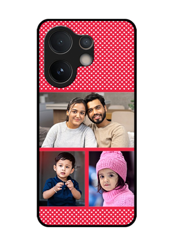 Vivo V60e 5G Custom Glass Phone Case - Bulk Photo Upload Design