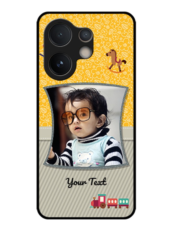 Custom Vivo V60e 5G Custom Glass Phone Case - Baby Picture Upload Design