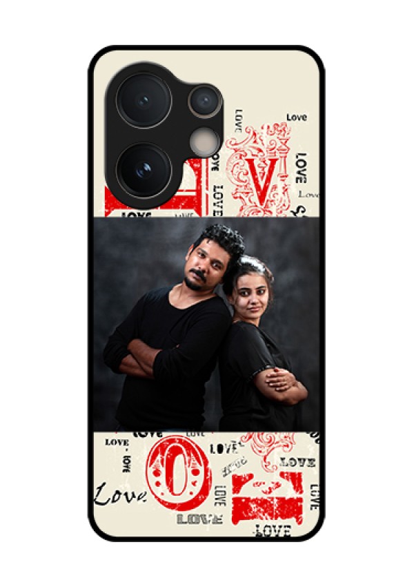 Vivo V60e 5G Custom Glass Phone Case - Trendy Love Design Case