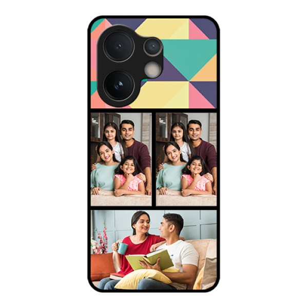Vivo V60e 5G Custom Glass Phone Case - Bulk Pic Upload Design