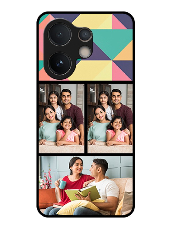 Custom Vivo V60e 5G Custom Glass Phone Case - Bulk Pic Upload Design