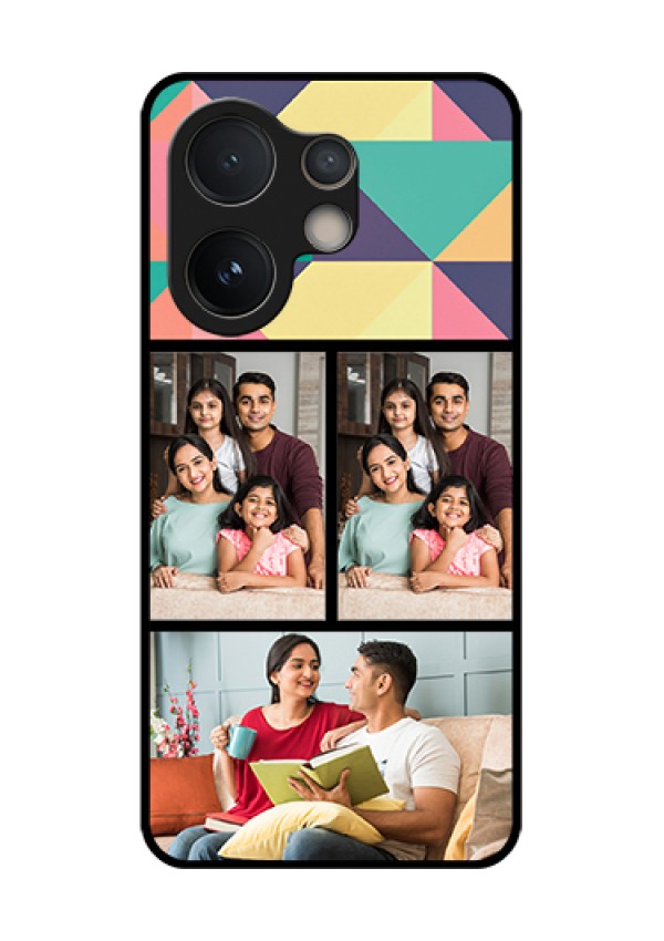 Vivo V60e 5G Custom Glass Phone Case - Bulk Pic Upload Design