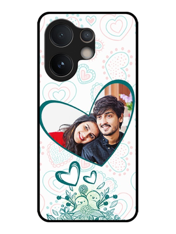 Custom Vivo V60e 5G Custom Glass Phone Case - Premium Couple Design