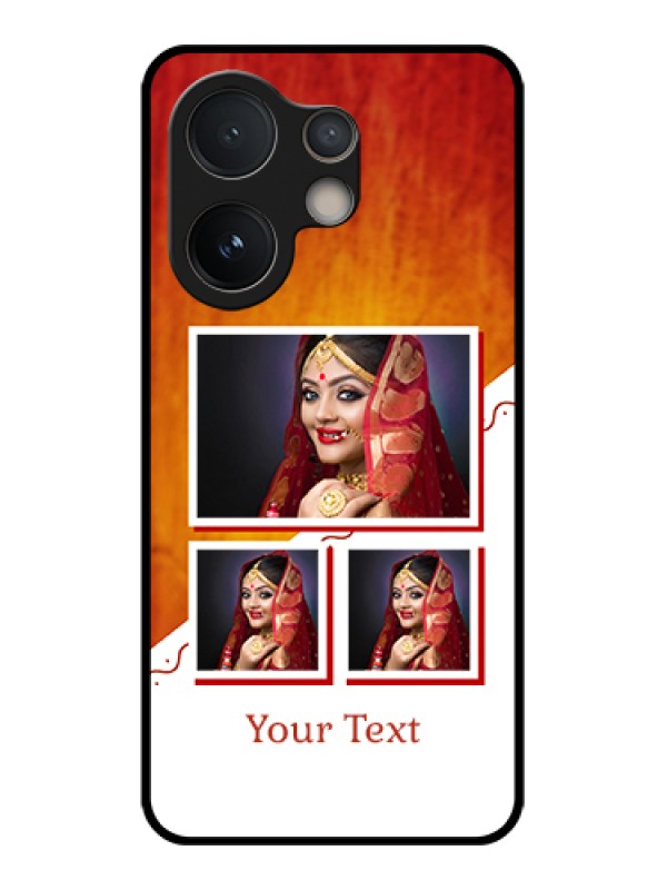 Custom Vivo V60e 5G Custom Glass Phone Case - Wedding Memories Design