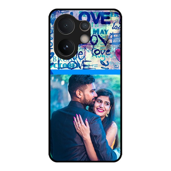Vivo V60e 5G Custom Glass Phone Case - Colorful Love Design