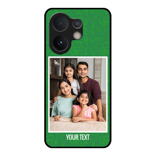 Vivo V60e 5G Custom Glass Phone Case - Picture Upload Design