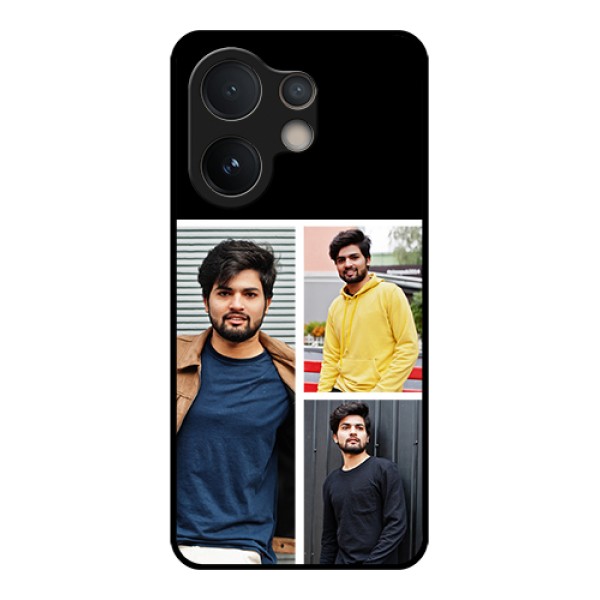 Vivo V60e 5G Custom Glass Phone Case - Upload Multiple Picture Design Vivo V60e 5G Custom Glass Phone Case - Upload Multiple Picture Design