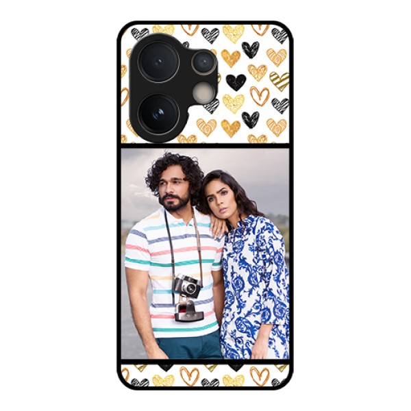 Vivo V60e 5G Custom Glass Phone Case - Love Symbol Design