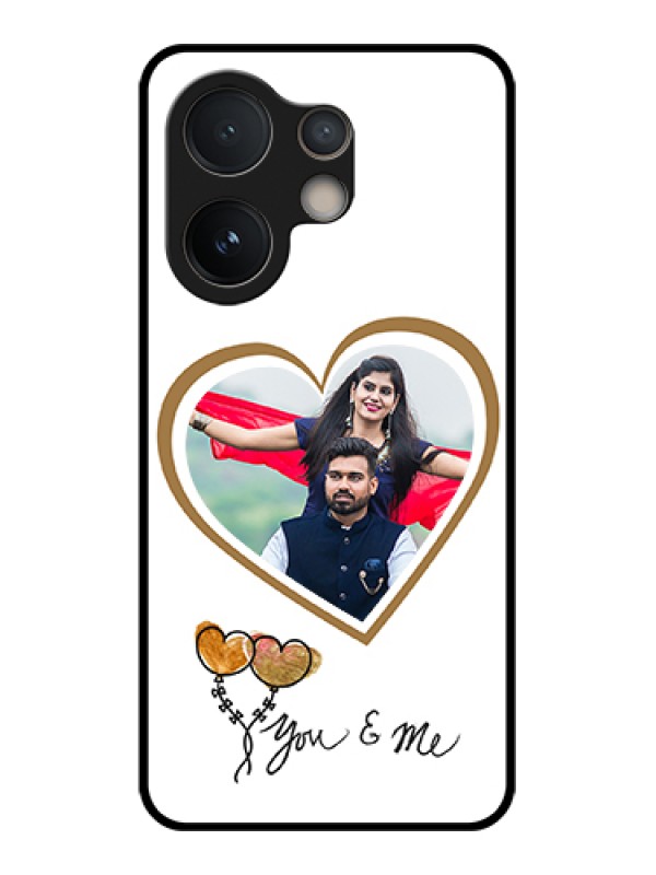 Custom Vivo V60e 5G Custom Glass Phone Case - You & Me Design