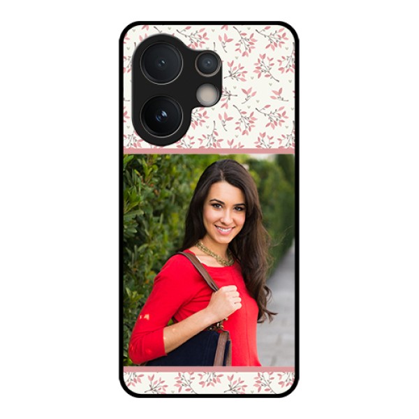 Vivo V60e 5G Custom Glass Phone Case - Stunning Floral Design