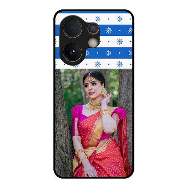Vivo V60e 5G Custom Glass Phone Case - Snow Pattern Design
