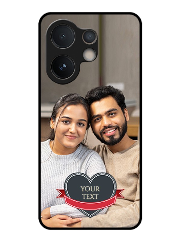 Custom Vivo V60e 5G Custom Glass Phone Case - Just Married Couple Design
