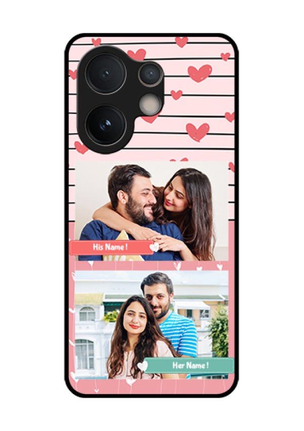 Vivo V60e 5G Custom Glass Phone Case - Photo With Heart Design