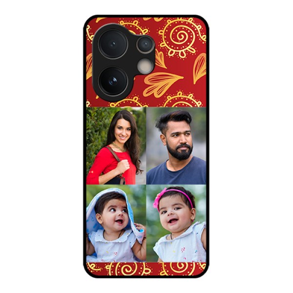 Vivo V60e 5G Custom Glass Phone Case - 4 Image Traditional Design