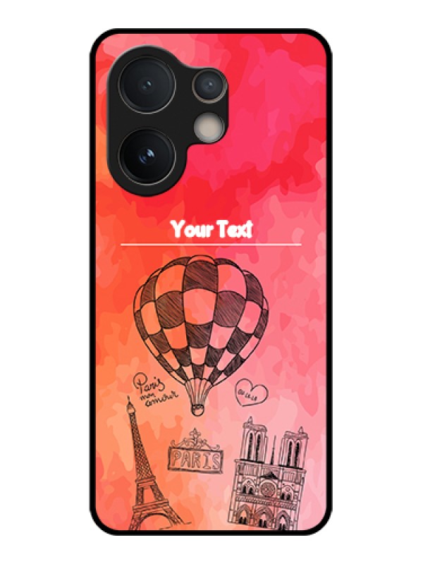 Custom Vivo V60e 5G Custom Glass Phone Case - Paris Theme Design