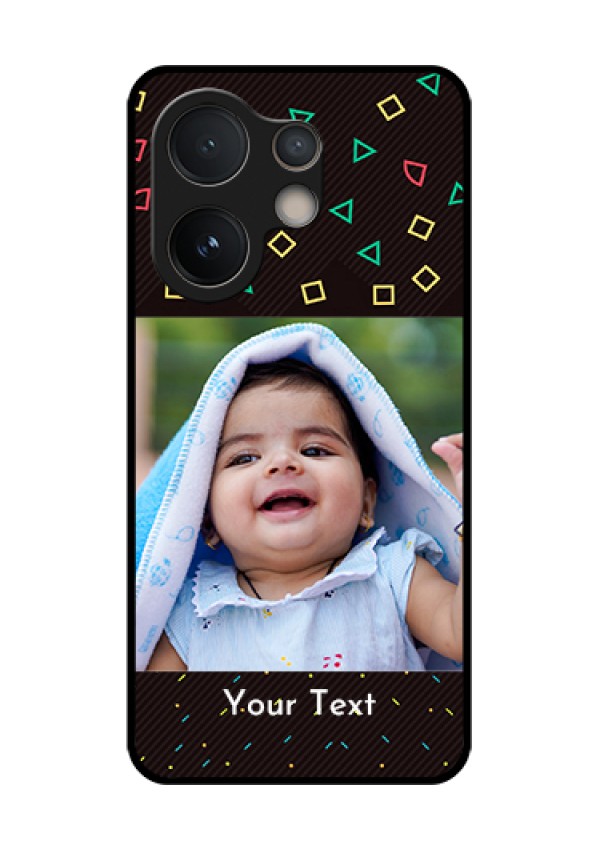 Vivo V60e 5G Custom Glass Phone Case - With Confetti Birthday Design