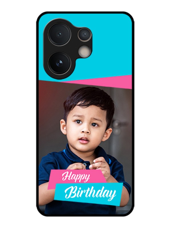 Custom Vivo V60e 5G Custom Glass Phone Case - Image Holder With 2 Color Design