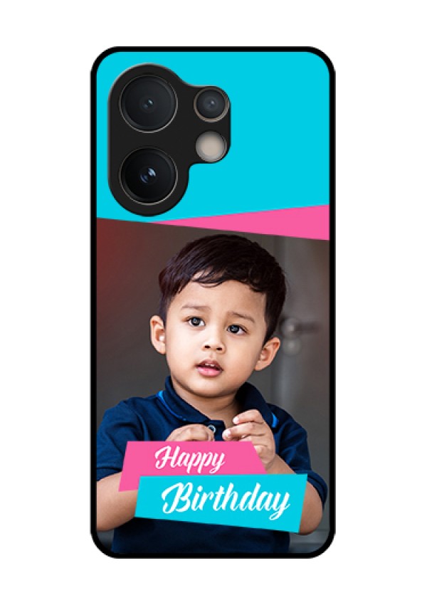 Vivo V60e 5G Custom Glass Phone Case - Image Holder With 2 Color Design