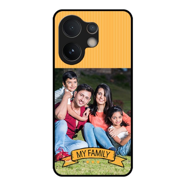 Vivo V60e 5G Custom Glass Phone Case - My Family Design