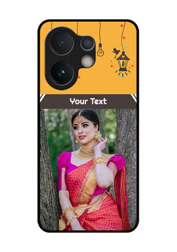 Vivo V60e 5G Custom Glass Phone Case - With Family Picture And Icons