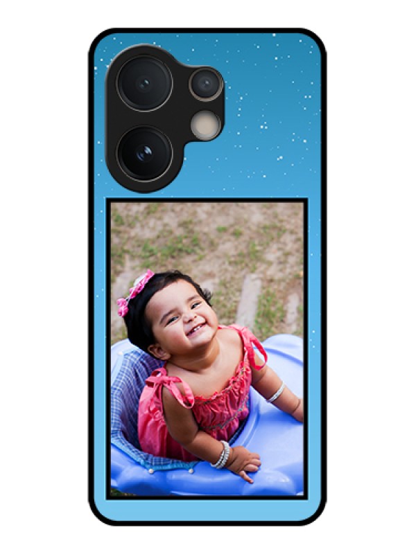 Custom Vivo V60e 5G Custom Glass Phone Case - Wave Pattern Colorful Design