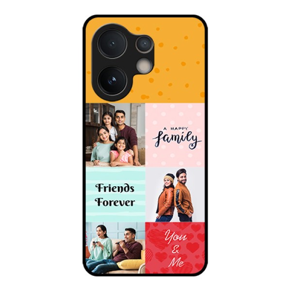 Vivo V60e 5G Custom Glass Phone Case - Images With Quotes Design