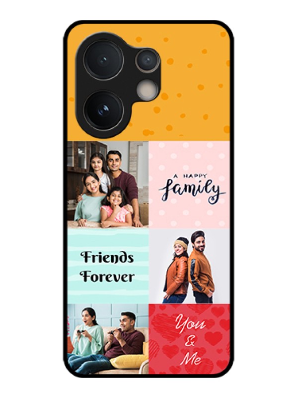 Custom Vivo V60e 5G Custom Glass Phone Case - Images With Quotes Design