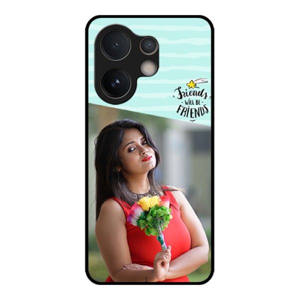 Vivo V60e 5G Custom Glass Phone Case - Friends Picture Icon Design