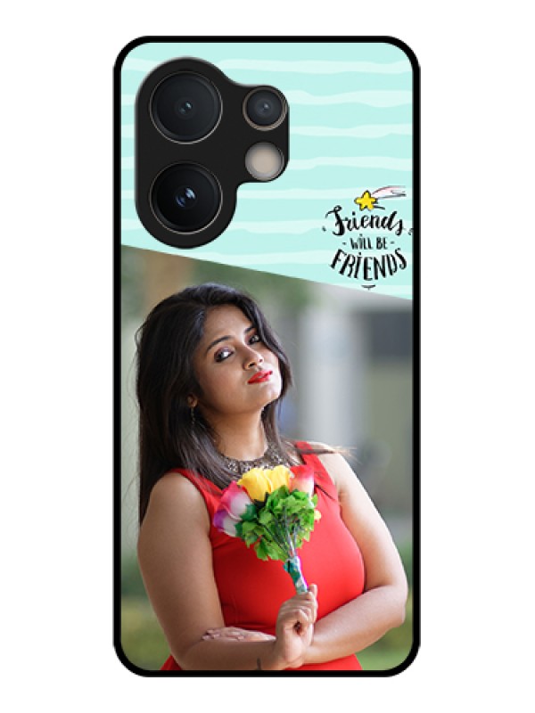 Custom Vivo V60e 5G Custom Glass Phone Case - Friends Picture Icon Design