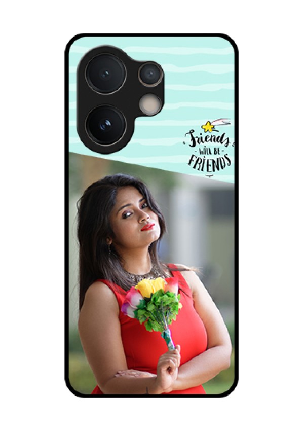 Vivo V60e 5G Custom Glass Phone Case - Friends Picture Icon Design