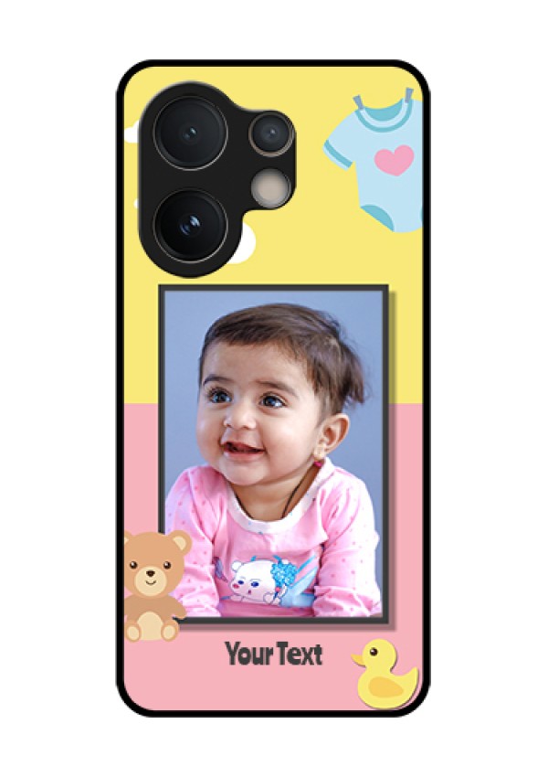 Vivo V60e 5G Custom Glass Phone Case - Kids 2 Color Design