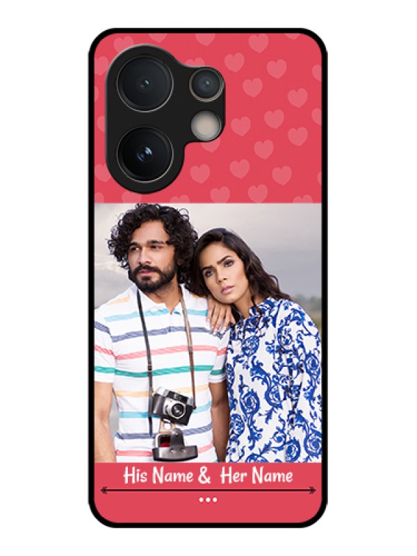 Custom Vivo V60e 5G Custom Glass Phone Case - Simple Love Design
