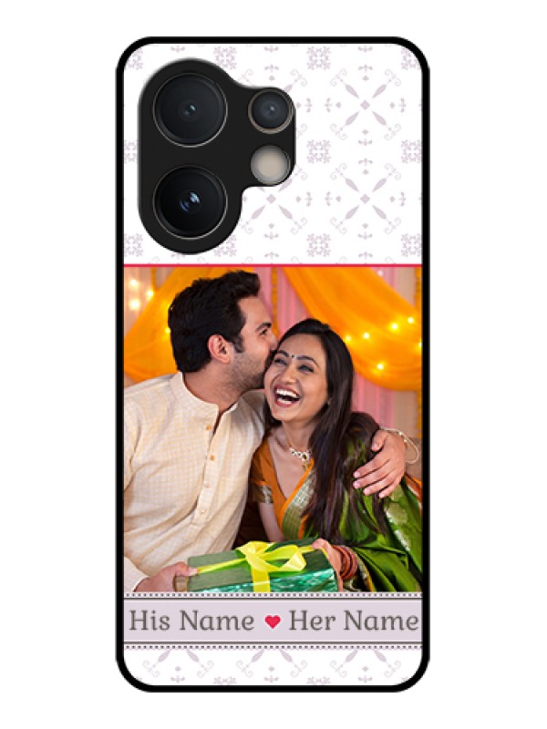 Custom Vivo V60e 5G Custom Glass Phone Case - With Photo And Ethnic Design