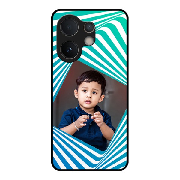 Vivo V60e 5G Custom Glass Phone Case - Abstract Spiral Design