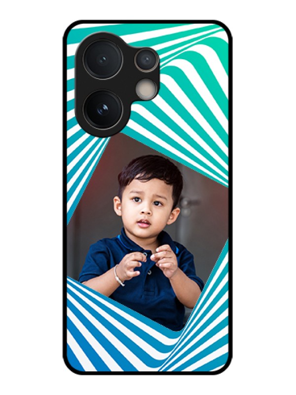 Custom Vivo V60e 5G Custom Glass Phone Case - Abstract Spiral Design