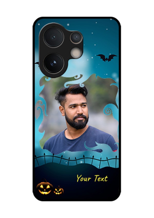 Vivo V60e 5G Custom Glass Phone Case - Halloween Frame Design