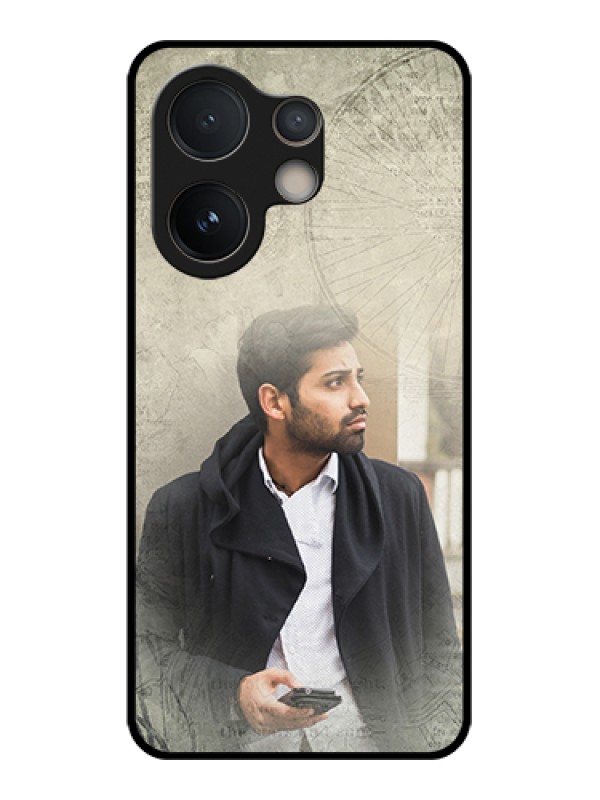 Custom Vivo V60e 5G Custom Glass Phone Case - With Vintage Design