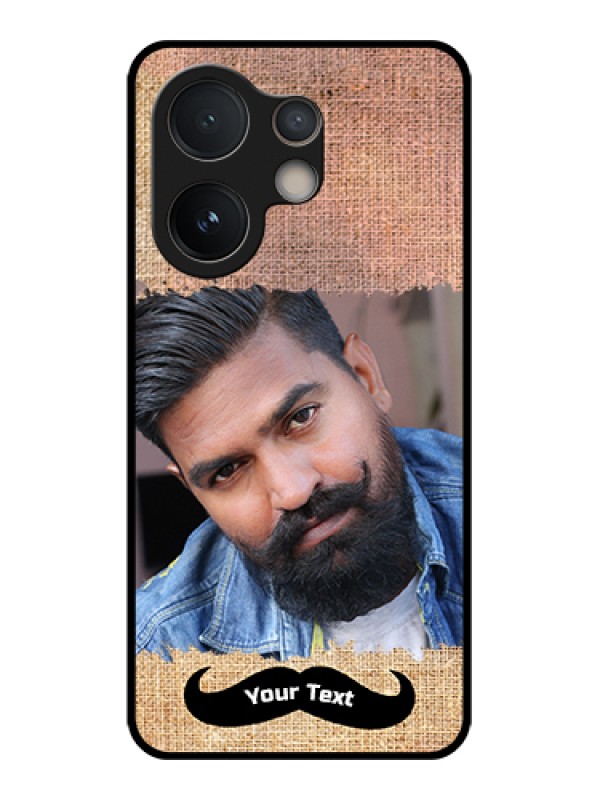 Custom Vivo V60e 5G Custom Glass Phone Case - With Texture Design