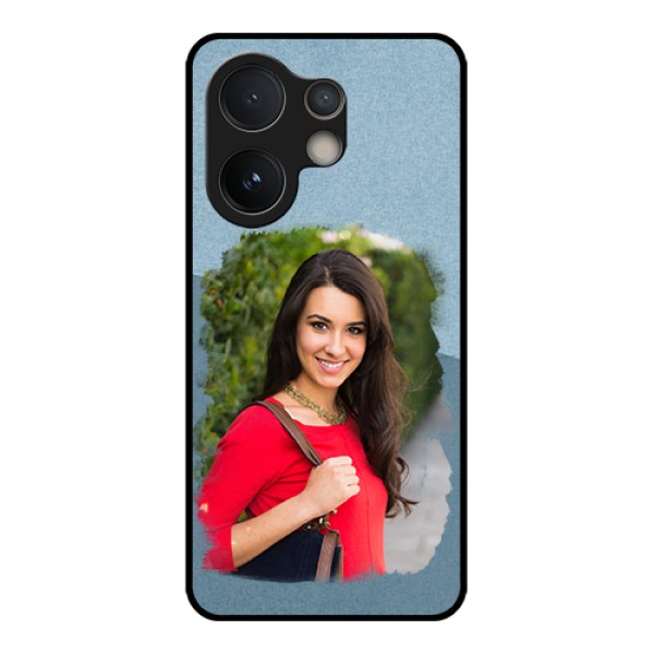 Vivo V60e 5G Custom Glass Phone Case - Grunge Line Art Design
