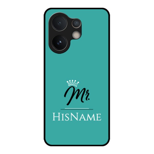 Vivo V60e 5G Custom Glass Phone Case - Mr With Name Design
