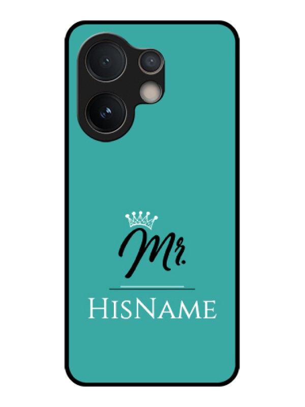Custom Vivo V60e 5G Custom Glass Phone Case - Mr With Name Design