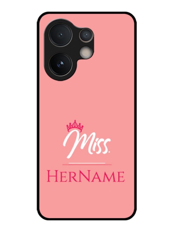 Custom Vivo V60e 5G Custom Glass Phone Case - Mrs With Name Design