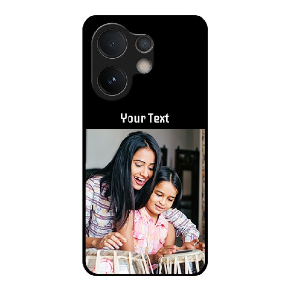Vivo V60e 5G Custom Glass Phone Case - Photo With Name Design