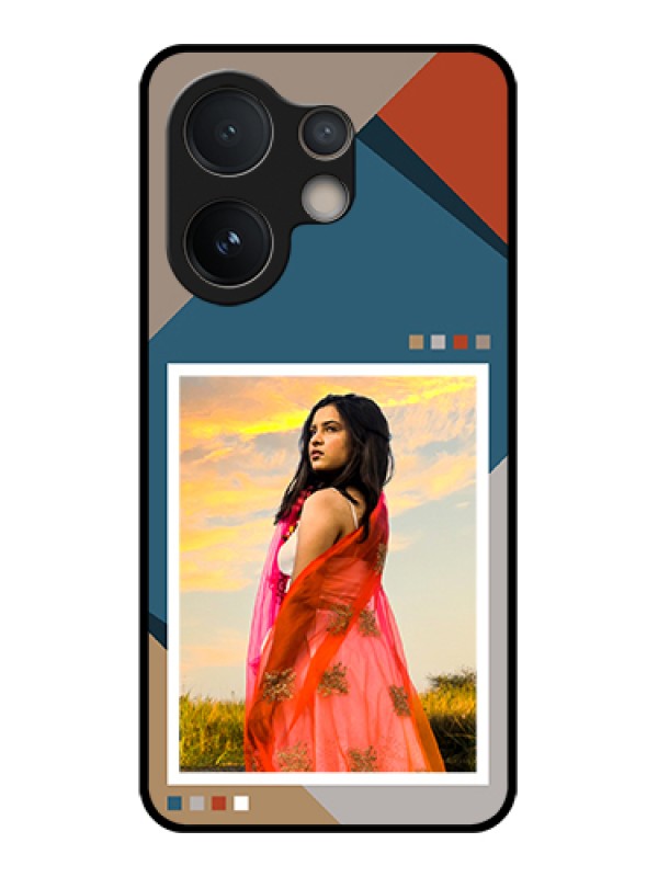 Custom Vivo V60e 5G Custom Glass Phone Case - Retro Color Pallet Design