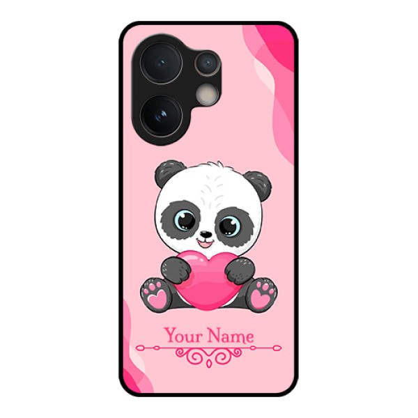Vivo V60e 5G Custom Glass Phone Case - Cute Panda Design